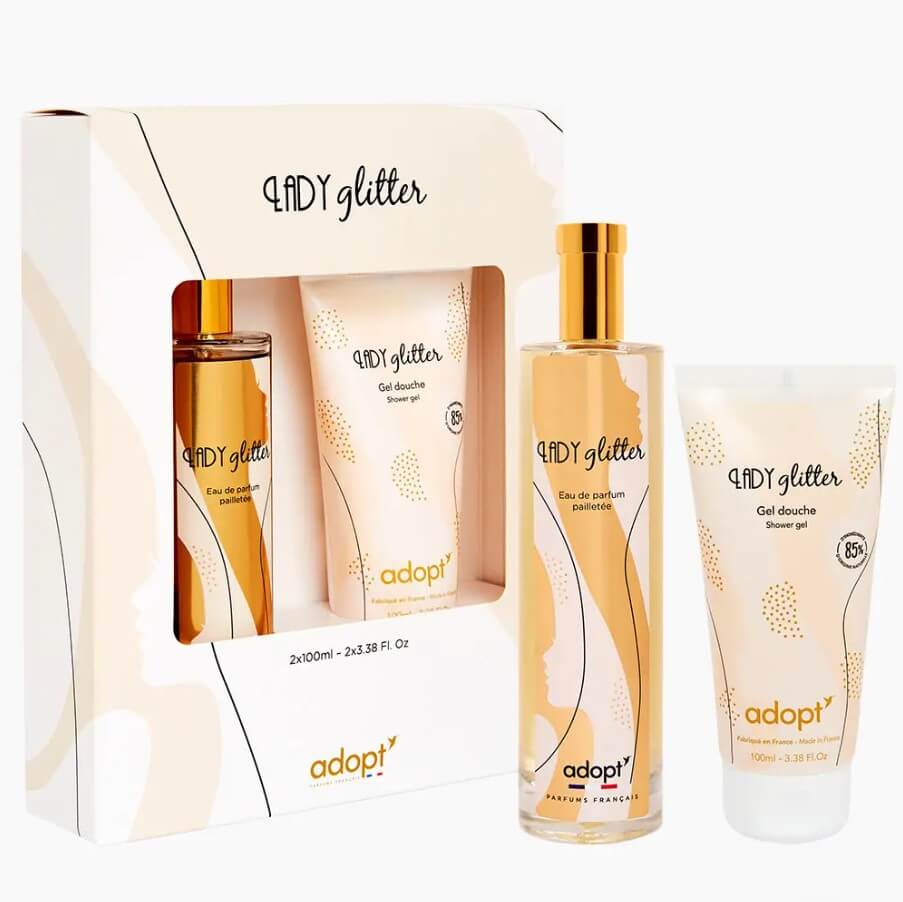 Lady Glitter Gift Box Eau De Parfum 100ml - Shower Gel | Adopt