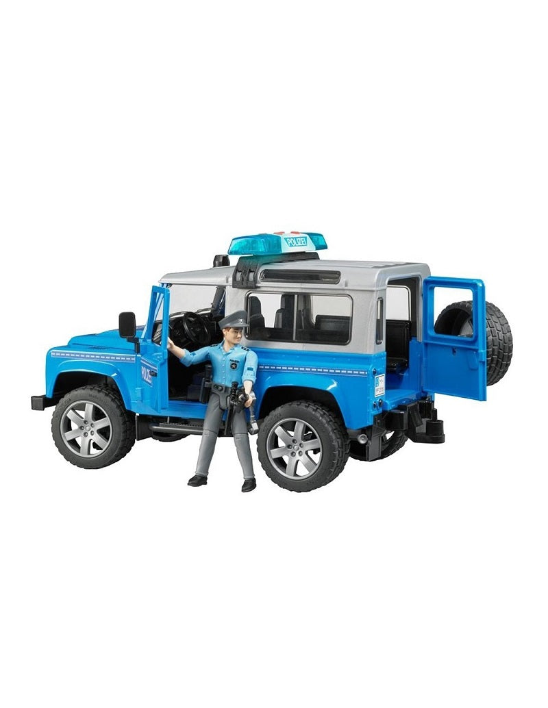 bruder Land Rover Defender Αστυνομικό Όχημα Με Αστυνόμο BR002597