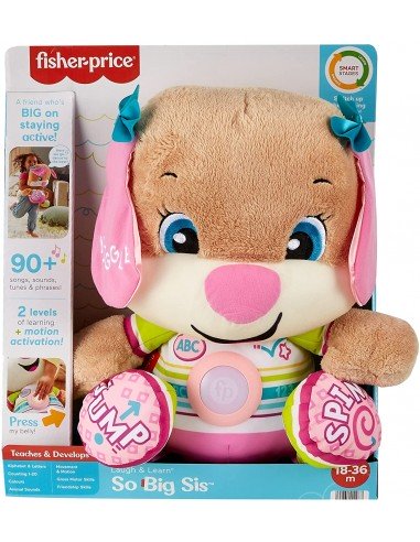 Fisher Price Μεγάλο Εκπαιδευτικό Σκυλάκι Smart Stages So Big Sis Ροζ HCJ38
