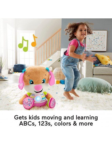 Fisher Price Μεγάλο Εκπαιδευτικό Σκυλάκι Smart Stages So Big Sis Ροζ HCJ38