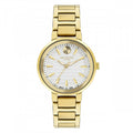 Γυναικείο ρολόι Lee Cooper LC07972.130 με χρυσό μπρασελέ και ασημί καντράν