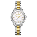 Γυναικείο ρολόι Lee Cooper LC08024.220 με δίχρωμο μπρασελέ και λευκό φίλντισι καντράν
