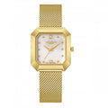 Γυναικείο ρολόι Lee Cooper LC08027.120 με χρυσό μπρασελέ και λευκό φίλντισι καντράν
