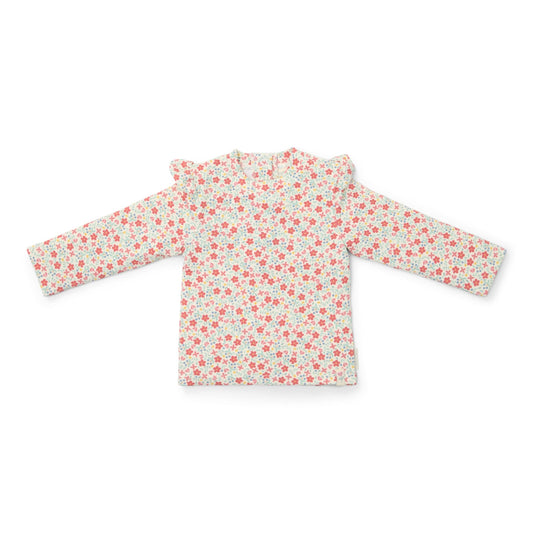 LITTLE DUTCH. Μπλουζάκι μακρυμάνικο με προστασία UV Sunny Flowers Multi-colour - Νο 74/80