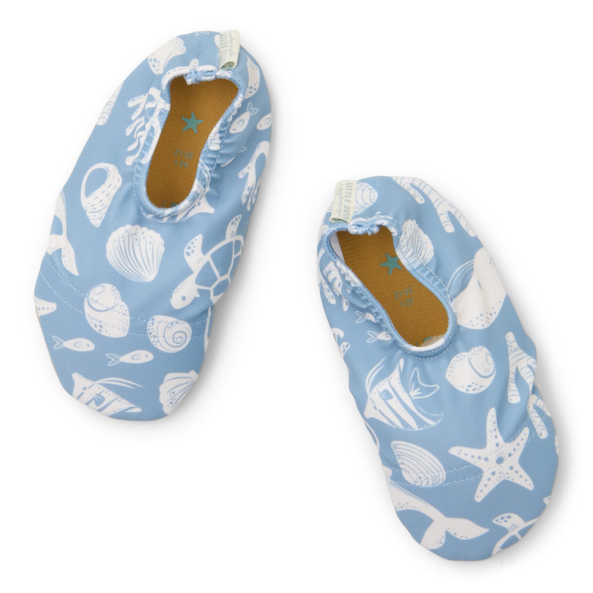 LITTLE DUTCH. Παιδικά παπουτσάκια θαλάσσης Sea Life Ocean Blue - Νο 19/20