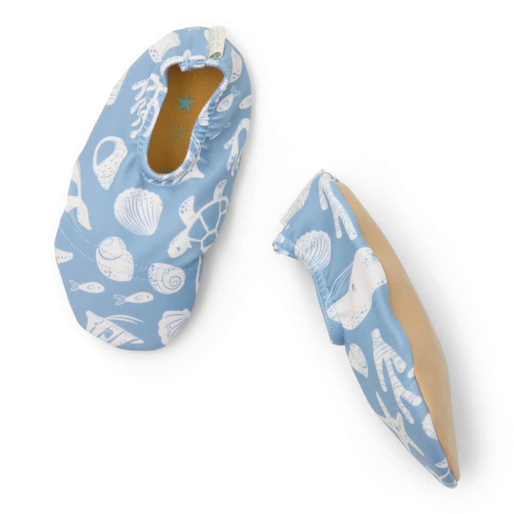 LITTLE DUTCH. Παιδικά παπουτσάκια θαλάσσης Sea Life Ocean Blue - Νο 19/20