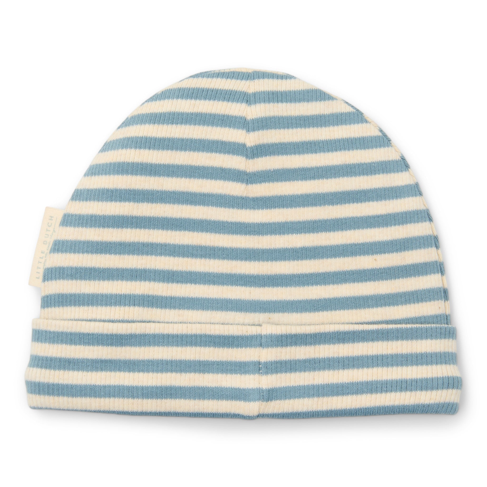 LITTLE DUTCH. Σκουφάκι Stone Blue Stripe - Νο 1 (0-3 μηνών)