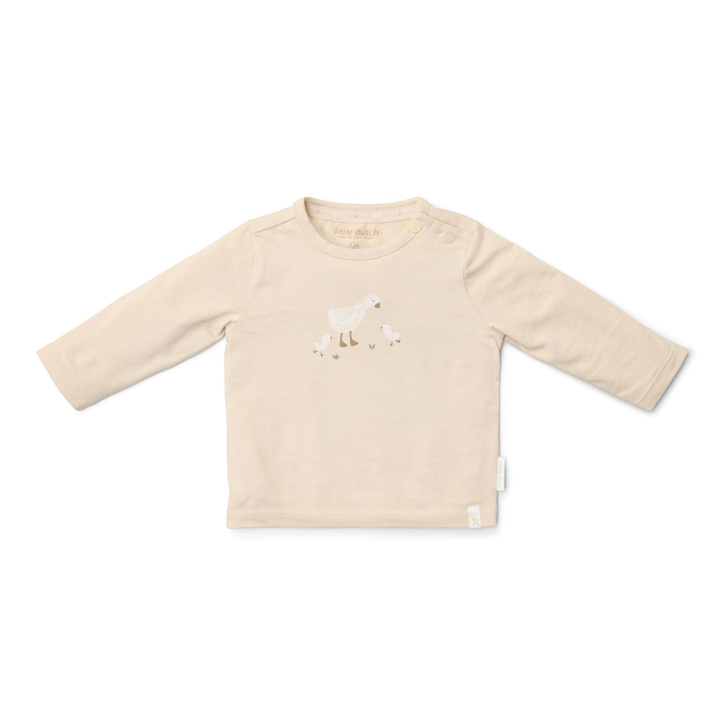 LITTLE DUTCH. Μπλουζάκι μακρυμάνικο Sand Newborn - Νο 56