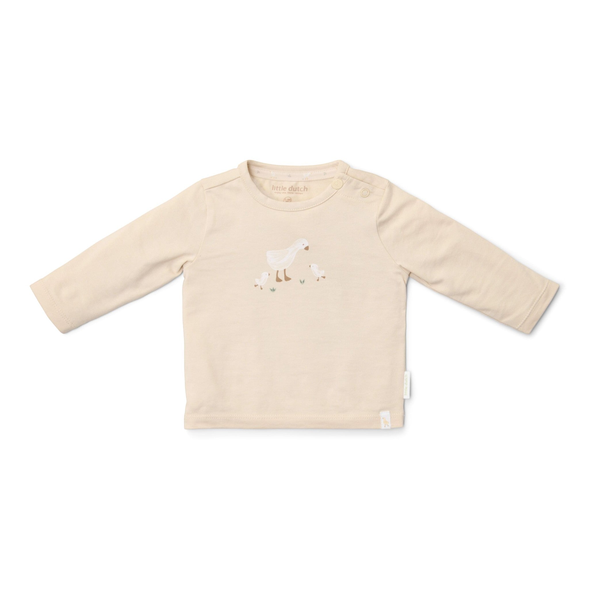LITTLE DUTCH. Μπλουζάκι μακρυμάνικο Sand Newborn - Νο 56