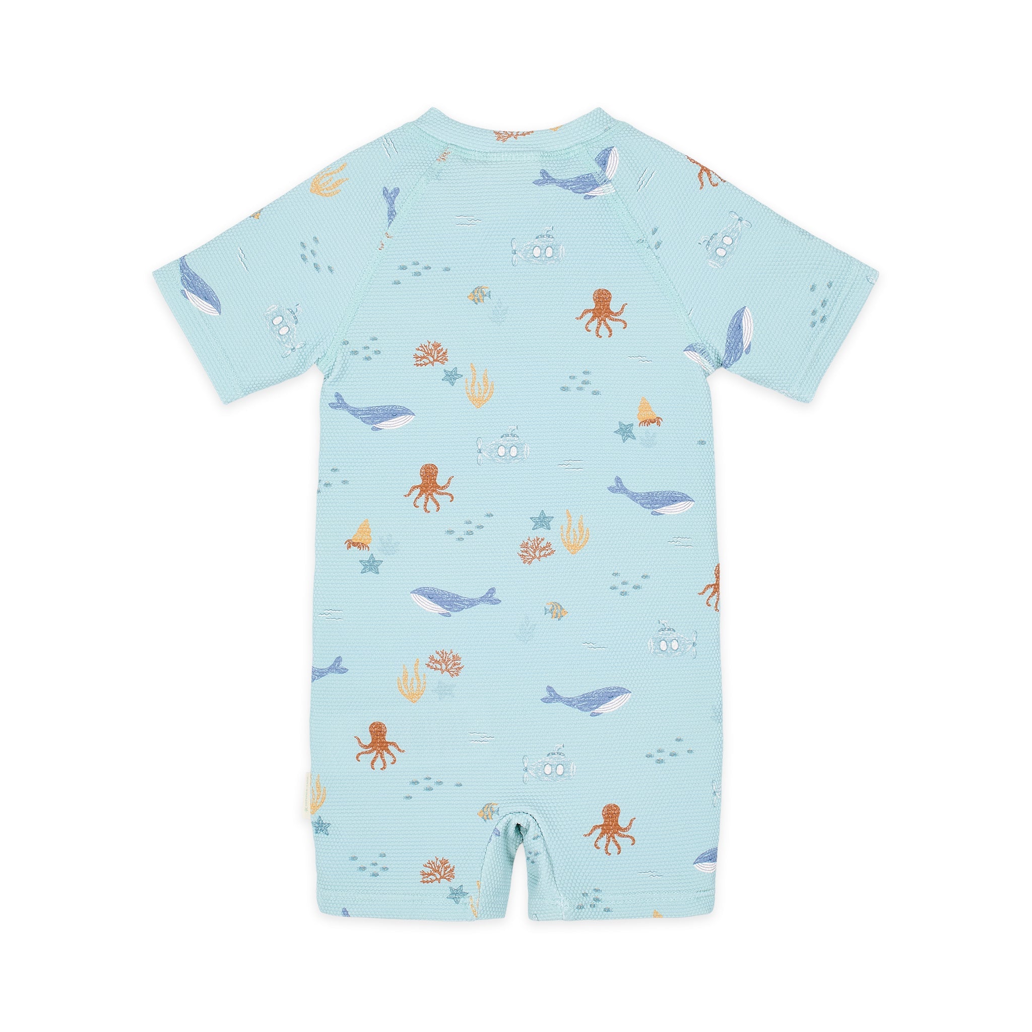 LITTLE DUTCH. Ολόσωμο κοντομάνικο μαγιό Ocean Friends - Νο 98/104