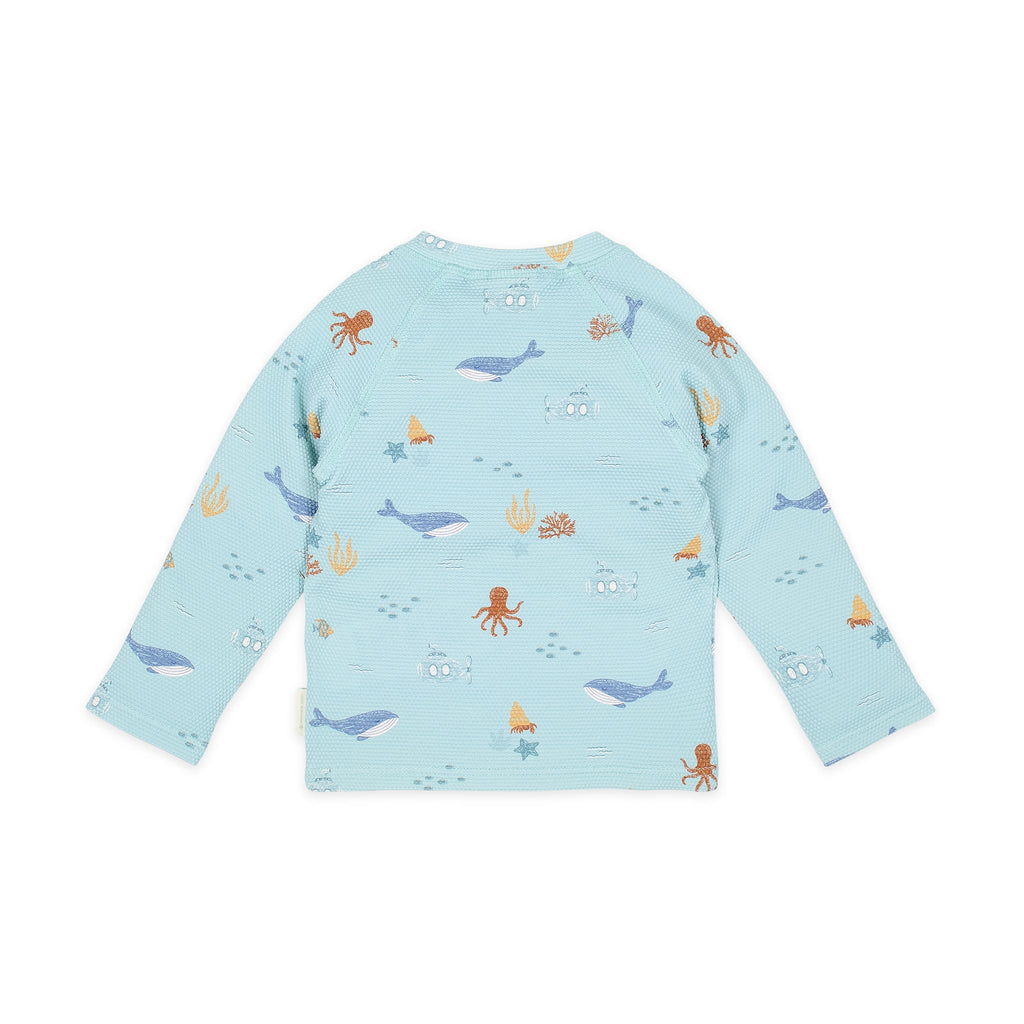 LITTLE DUTCH. Μπλουζάκι μακρυμάνικο με προστασία UV Ocean Friends - Νο 74/80