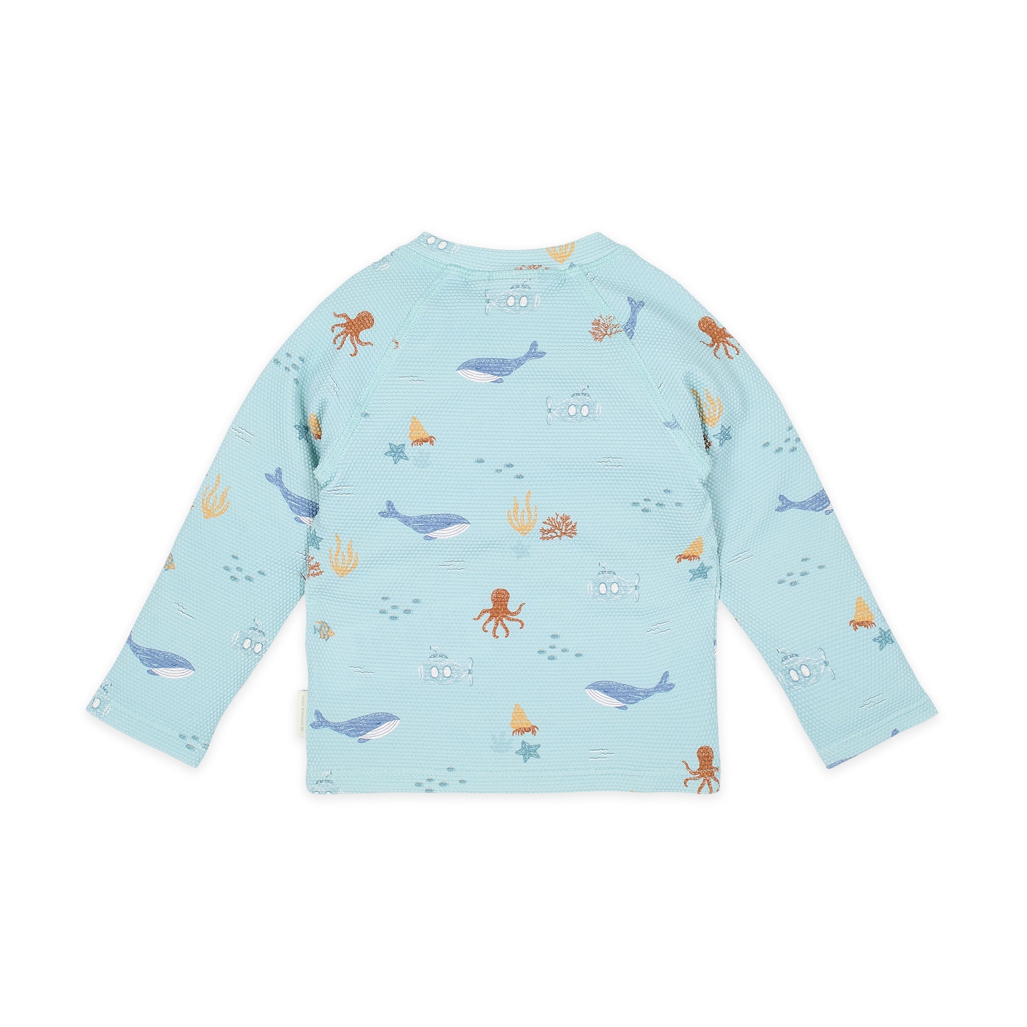 LITTLE DUTCH. Μπλουζάκι μακρυμάνικο με προστασία UV Ocean Friends - Νο 98/104