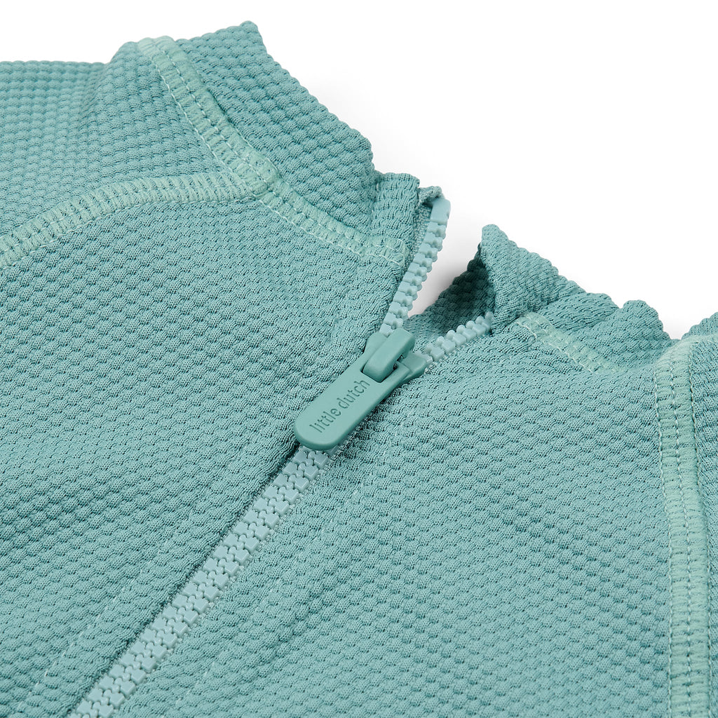 LITTLE DUTCH. Μπλουζάκι μακρυμάνικο με προστασία UV Ocean Green - Νο 86/92