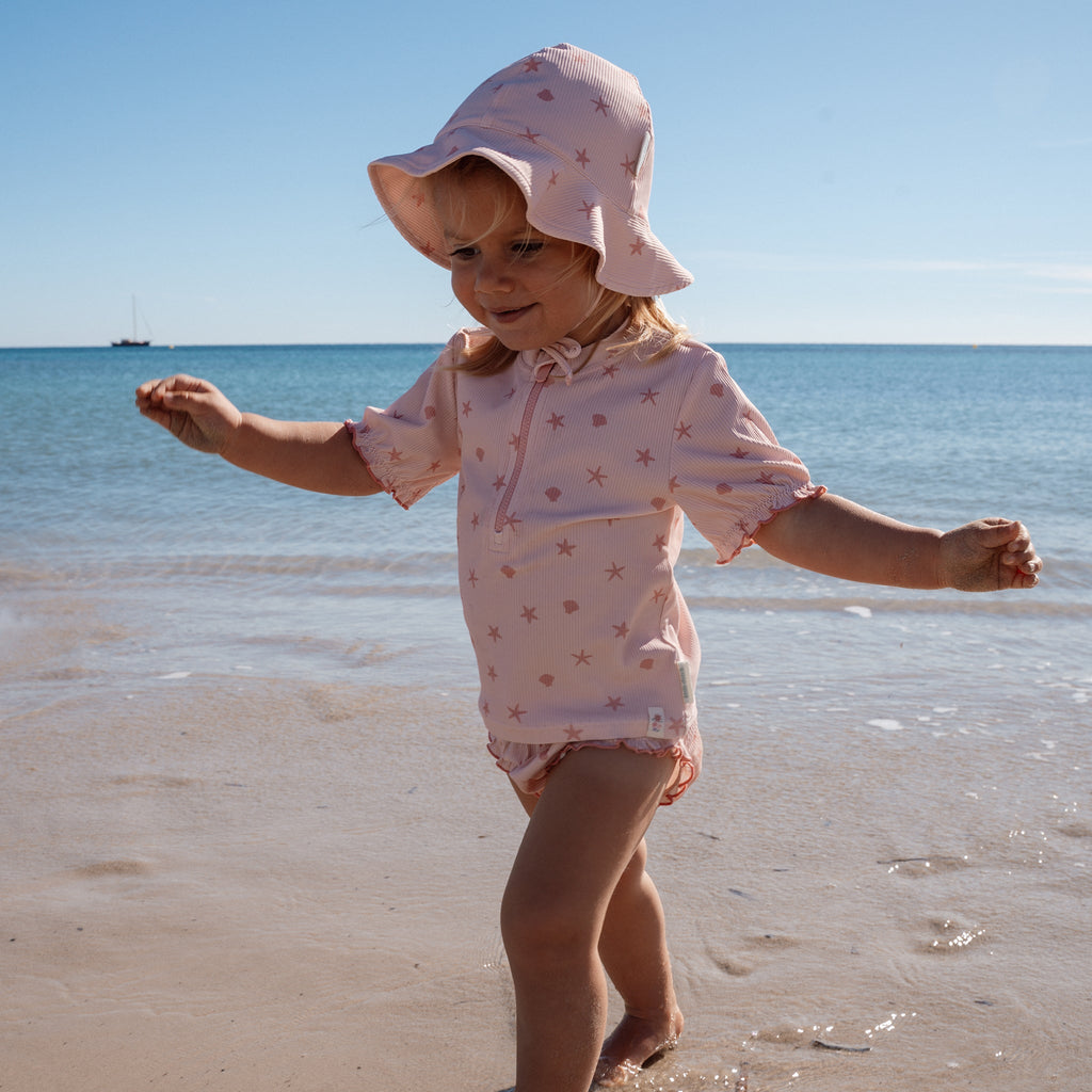 LITTLE DUTCH. Μπλουζάκι κοντομάνικο με προστασία UV Dreamy Seashells - Νο 98/104