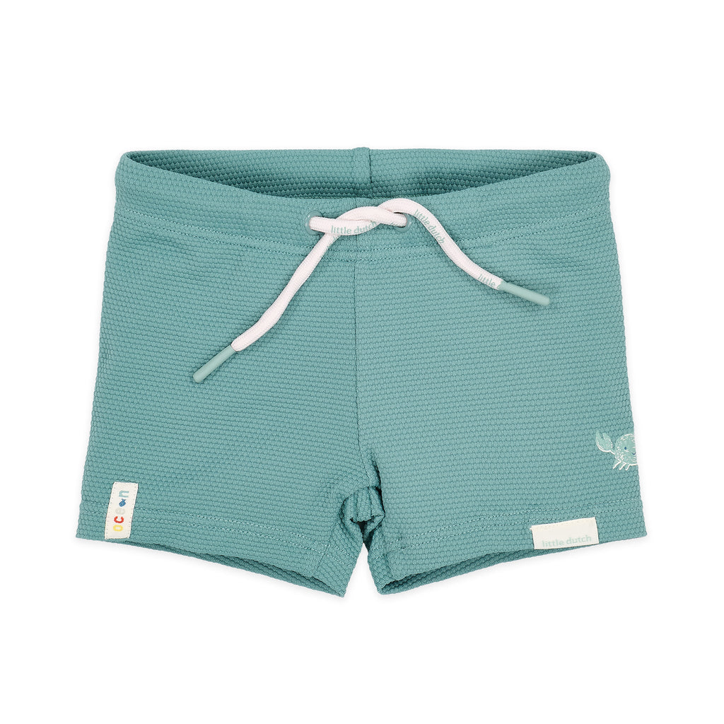LITTLE DUTCH. Παιδικό μαγιό για αγόρια Ocean Green - Νο 74/80