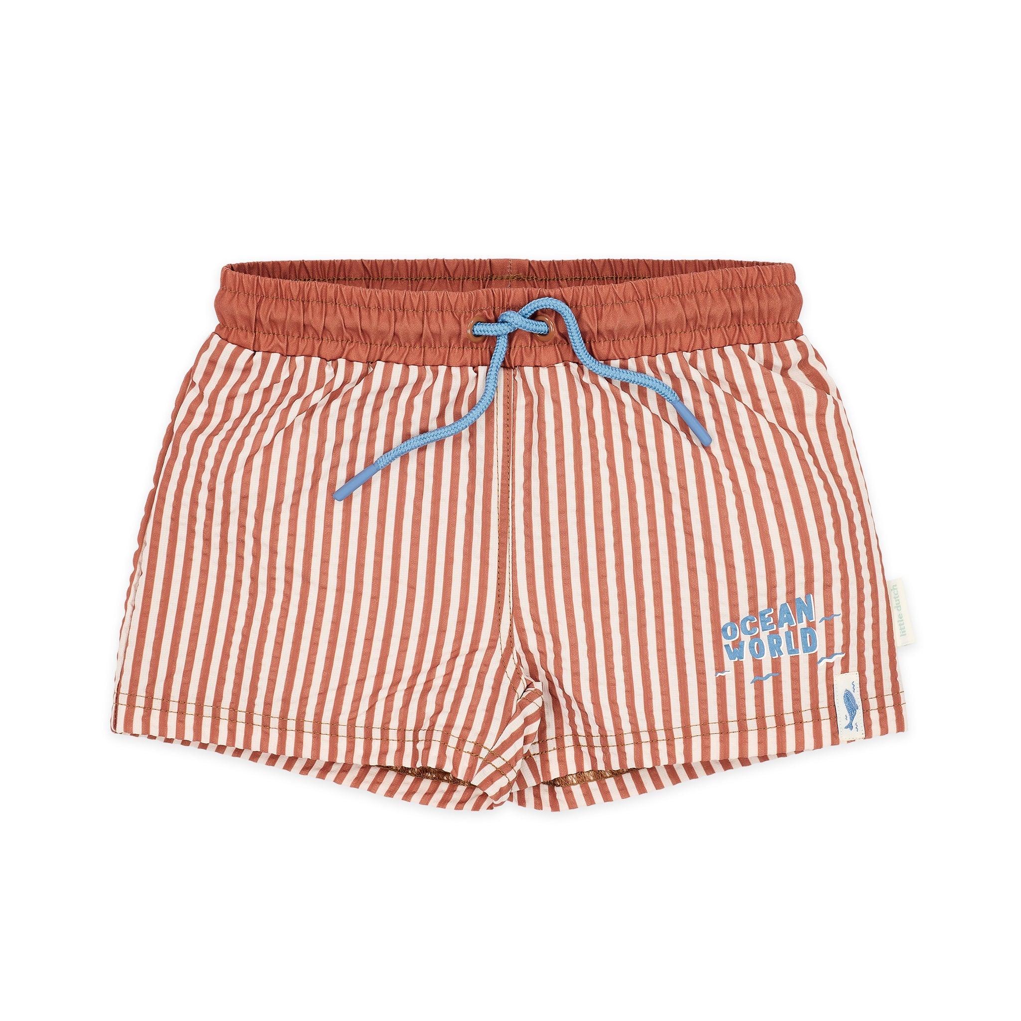 LITTLE DUTCH. Παιδικό μαγιό βερμούδα για αγόρια Ocean Brown Stripes - Νο 86/92