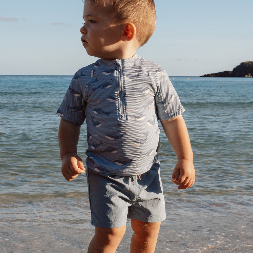 LITTLE DUTCH. Παιδικό μαγιό βερμούδα για αγόρια Ocean Blue - Νο 74/80