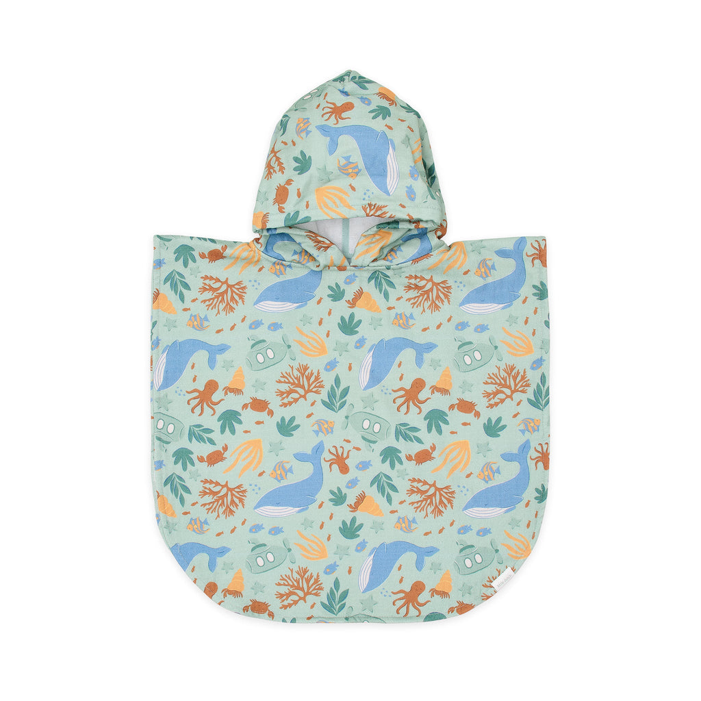 LITTLE DUTCH. Παιδικό πόντσο Ocean World Multicolour - One size