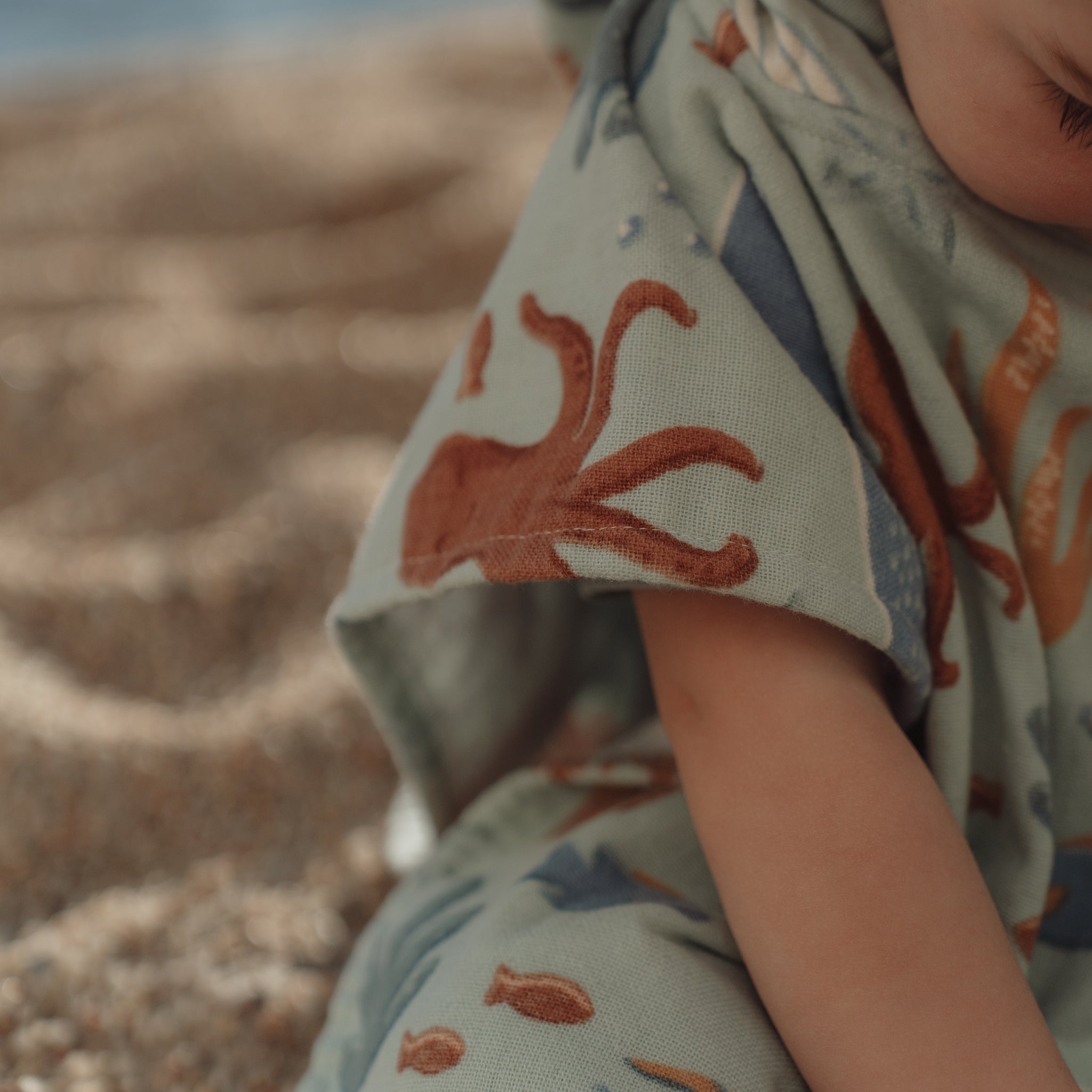 LITTLE DUTCH. Παιδικό πόντσο Ocean World Multicolour - One size