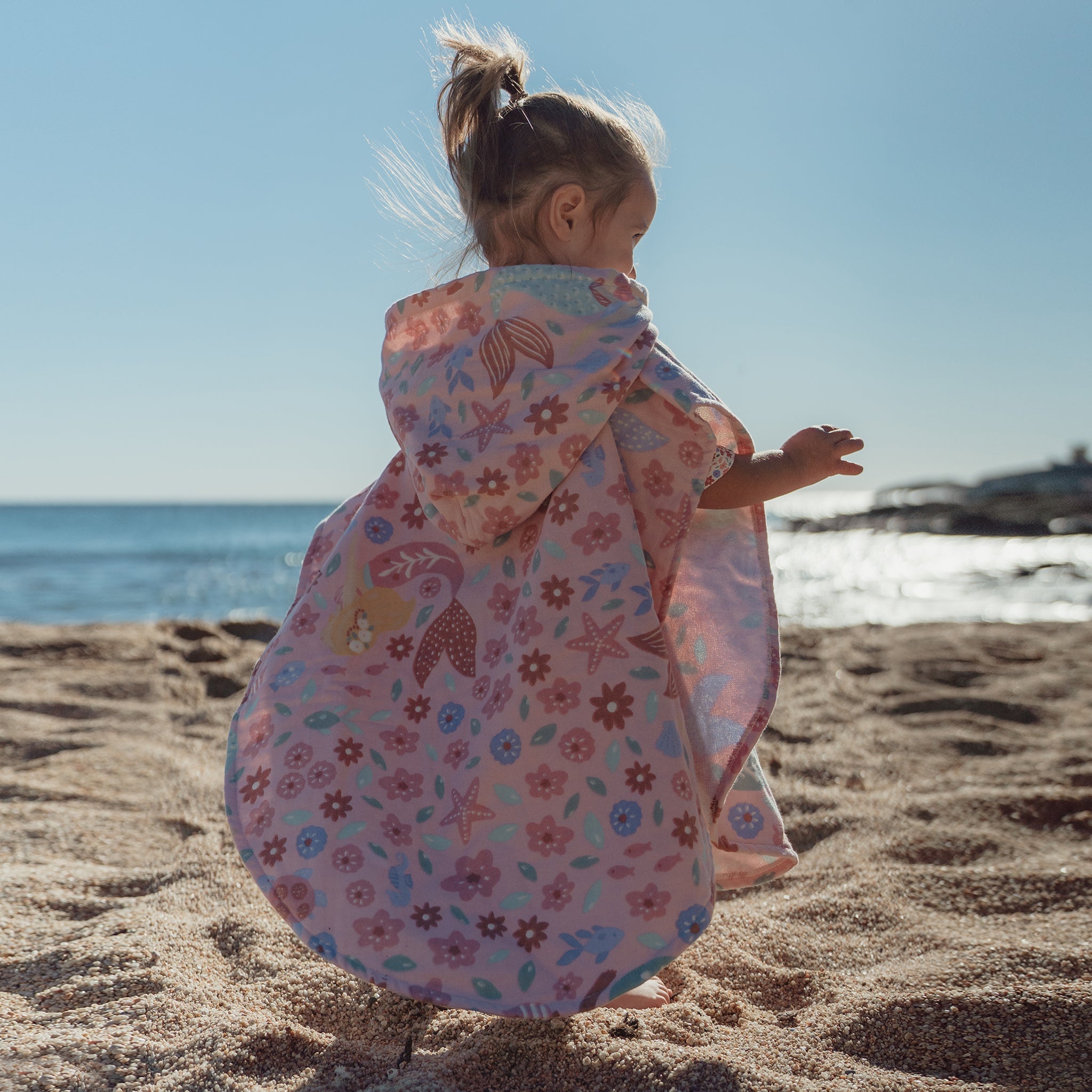 LITTLE DUTCH. Παιδικό πόντσο Dreamy Mermaid Multicolour - One size