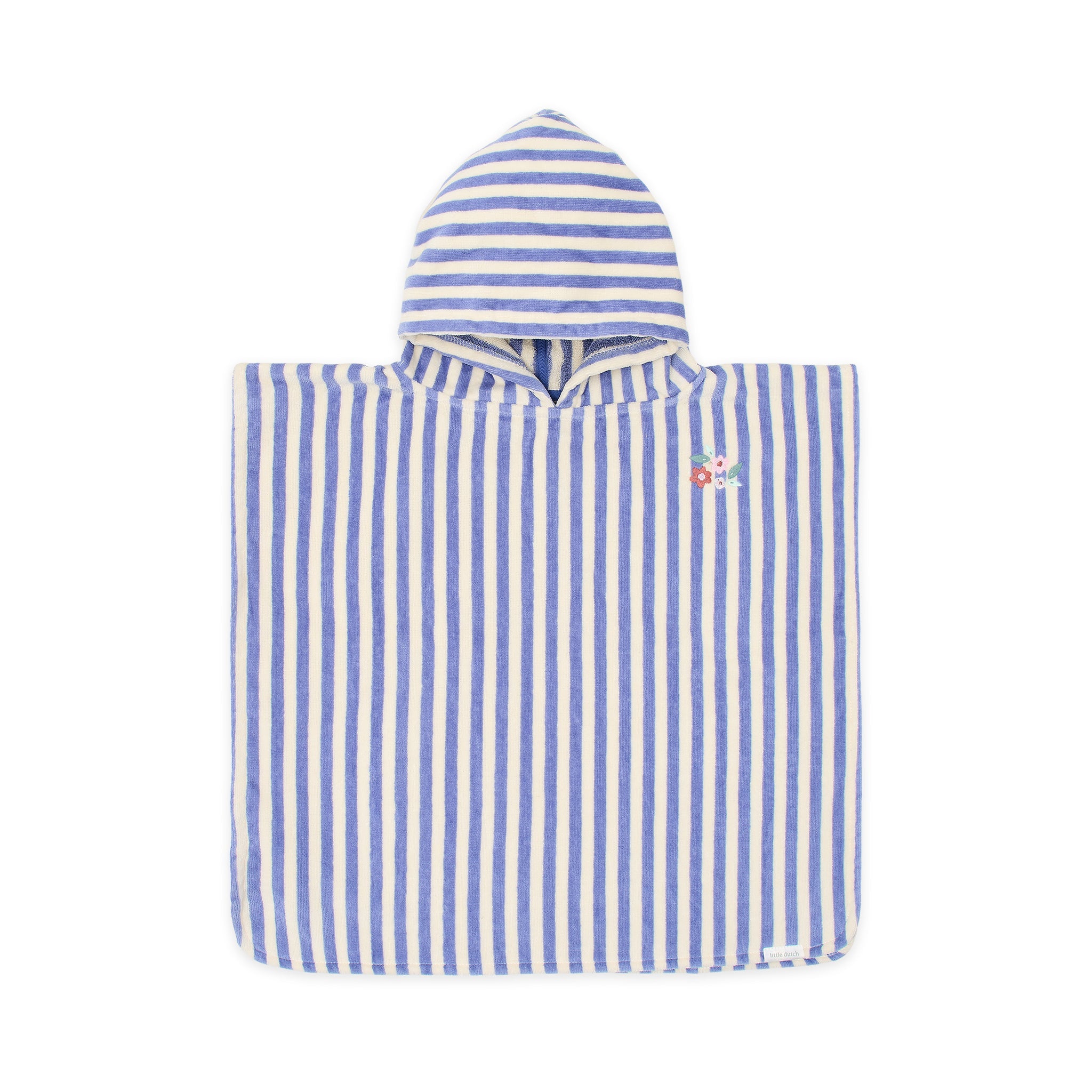 LITTLE DUTCH. Παιδικό πόντσο Dreamy Purple Stripe - One size