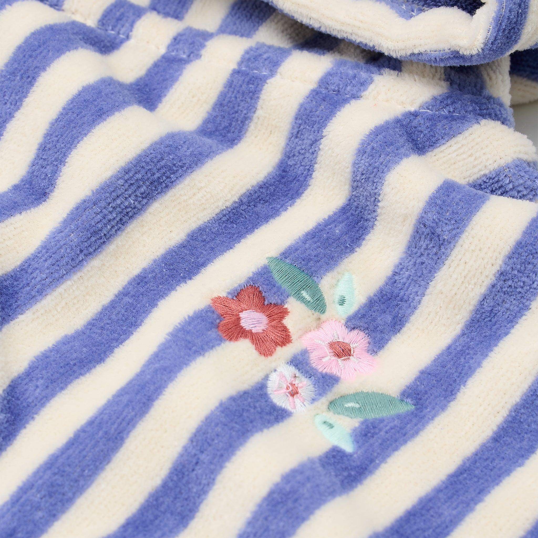 LITTLE DUTCH. Παιδικό πόντσο Dreamy Purple Stripe - One size