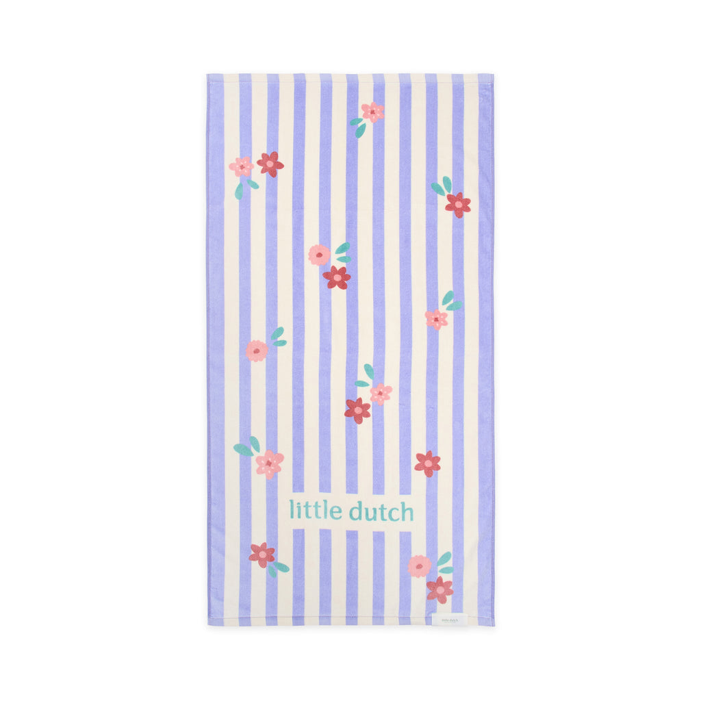 LITTLE DUTCH. Πετσέτα θαλάσσης Dreamy Purple Stripe - 60x120