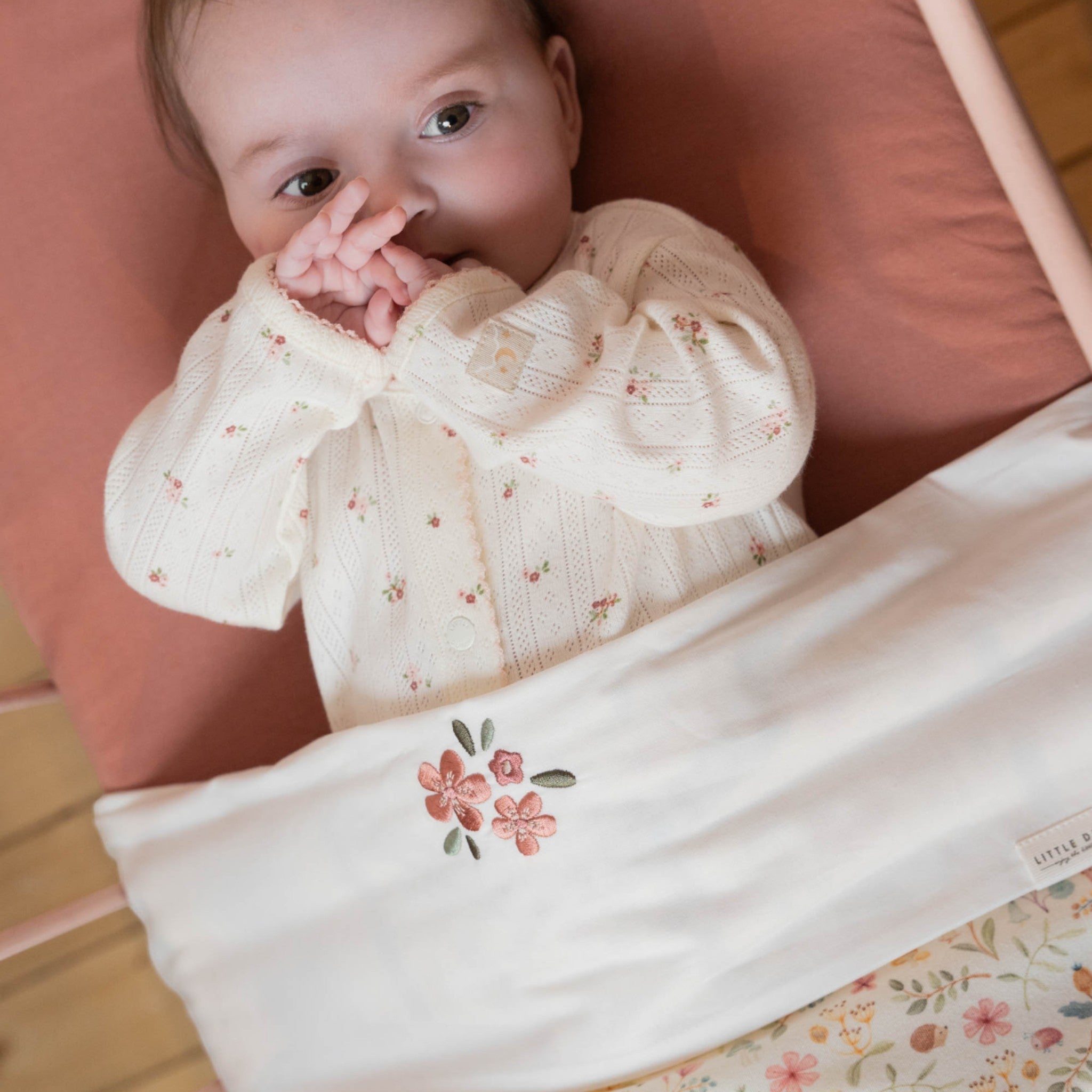 LITTLE DUTCH. Σεντόνι με λάστιχο Pure Pink Blush 70x140/150