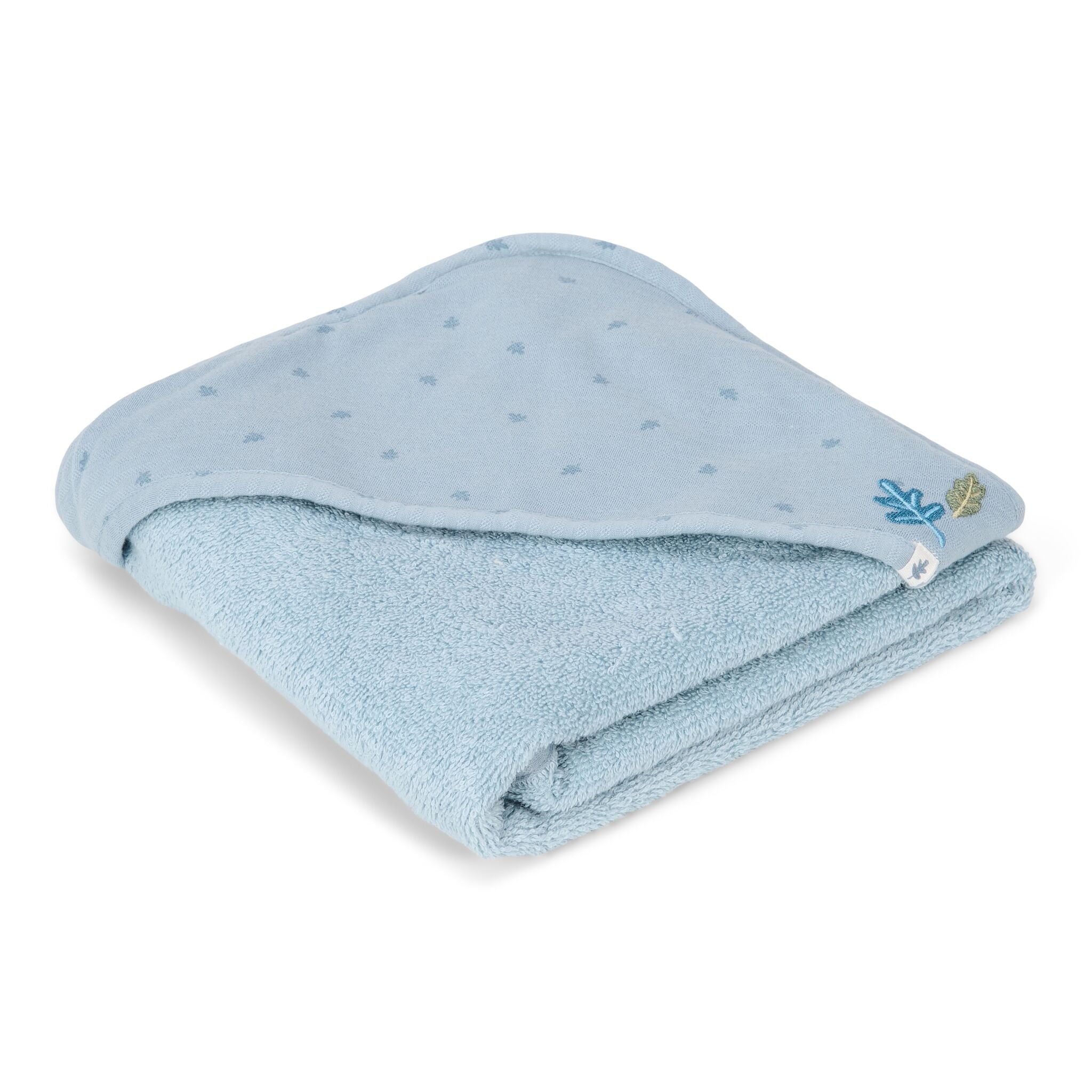 LITTLE DUTCH. Μπουρνουζοπετσέτα Pure Denim Blue 75x75