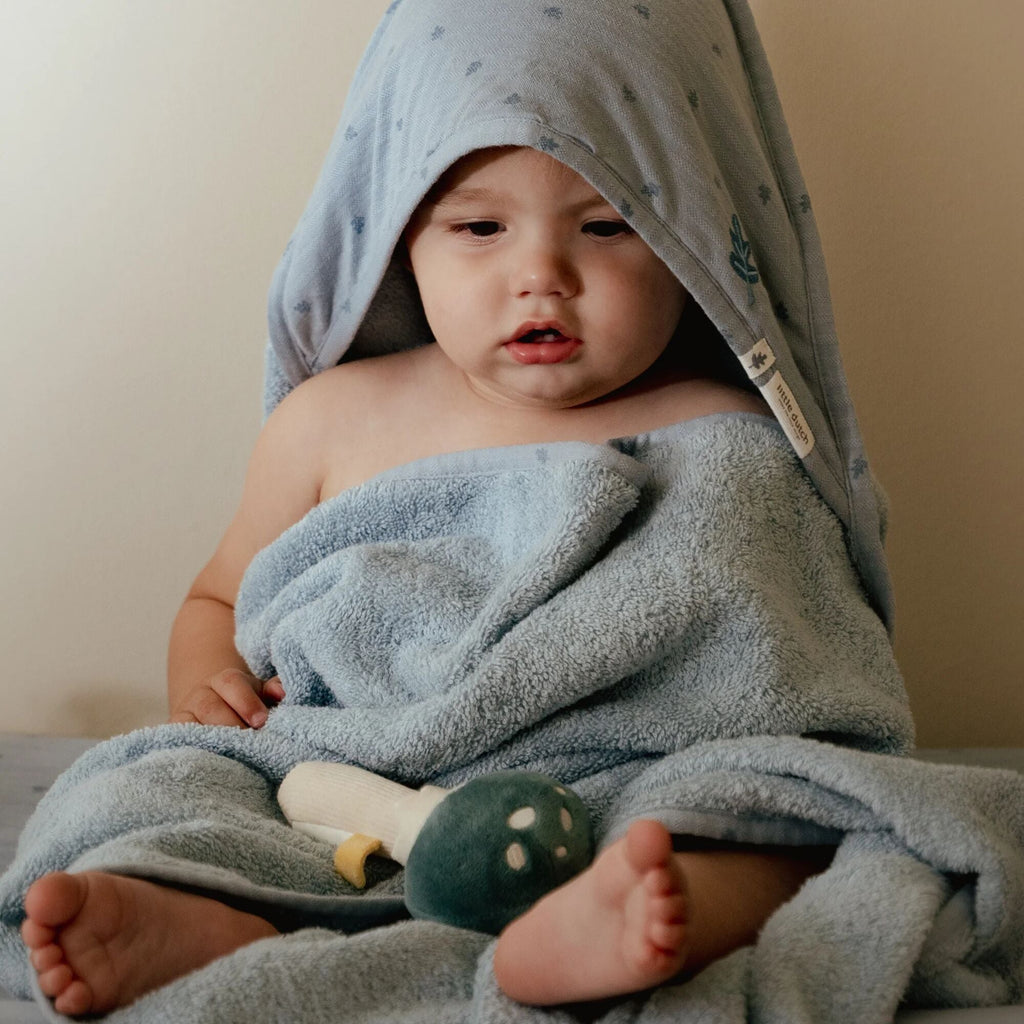 LITTLE DUTCH. Μπουρνουζοπετσέτα Pure Denim Blue 75x75