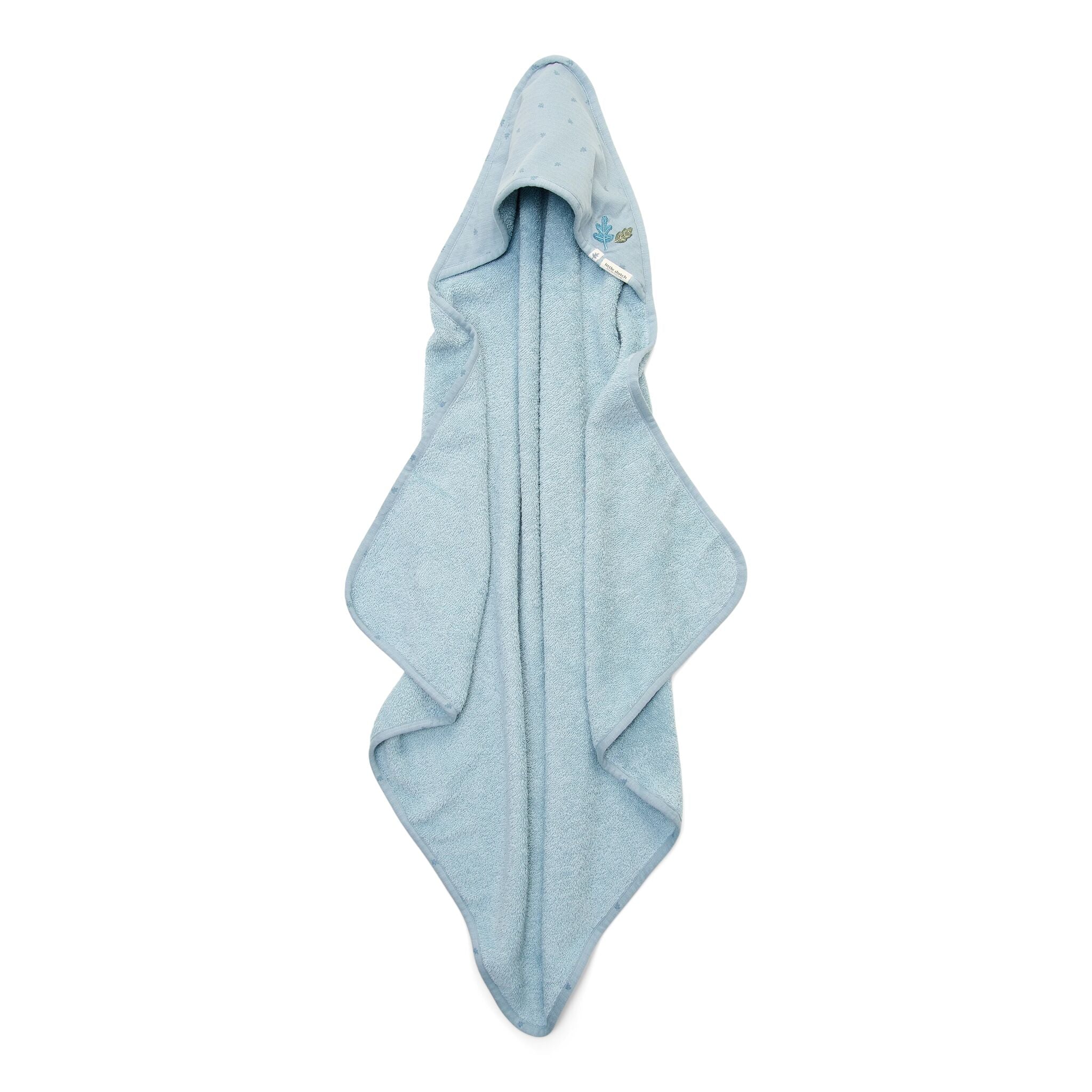 LITTLE DUTCH. Μπουρνουζοπετσέτα Pure Denim Blue 75x75