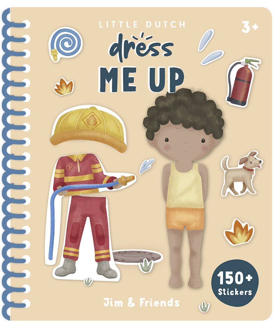 LITTLE DUTCH. Βιβλιαράκι Dress me up Jim &amp; Friends