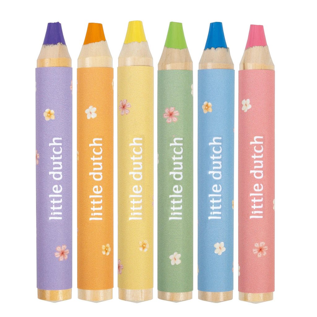 LITTLE DUTCH. Σετ 6 ξυλομπογιές Rosa