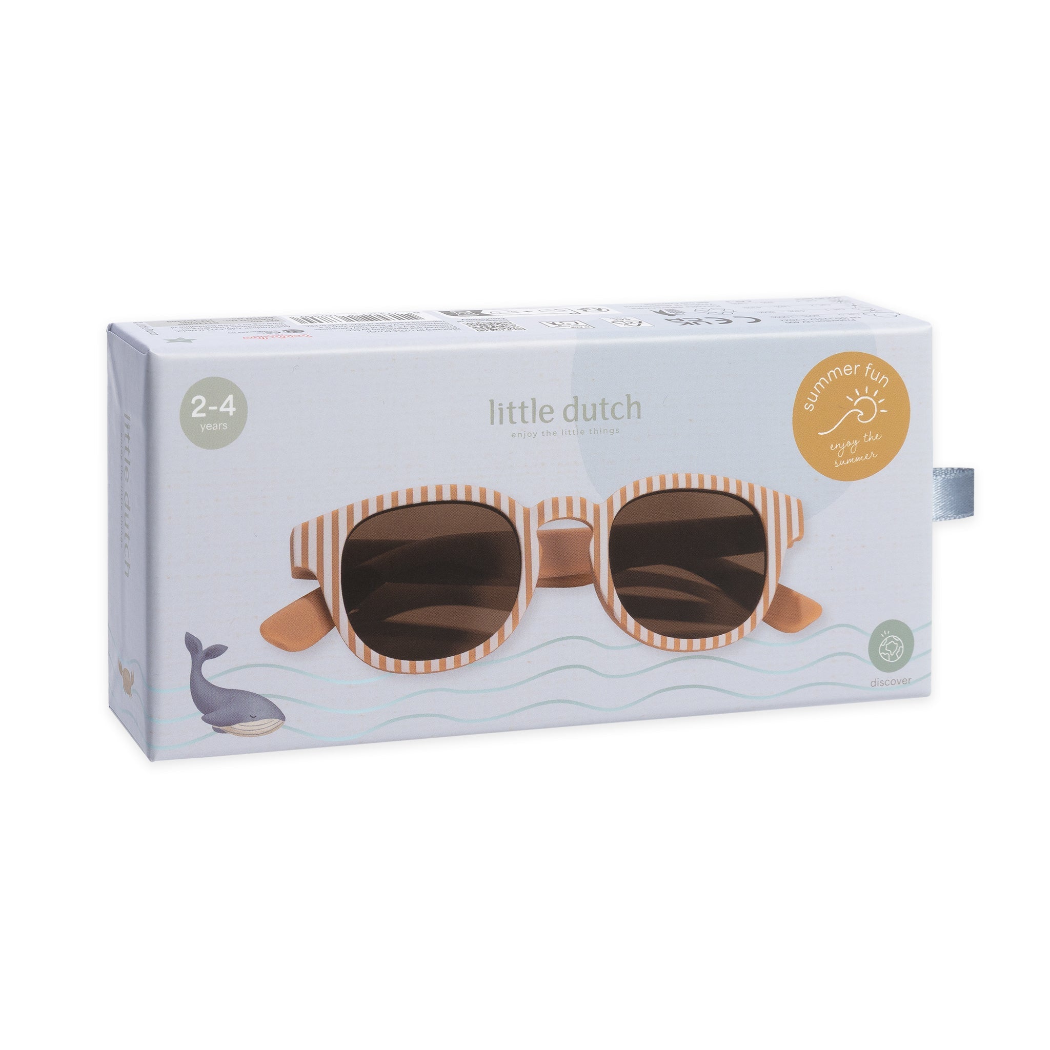 LITTLE DUTCH. Παιδικά γυαλιά ηλίου UV 400 Ocean Brown Stripes