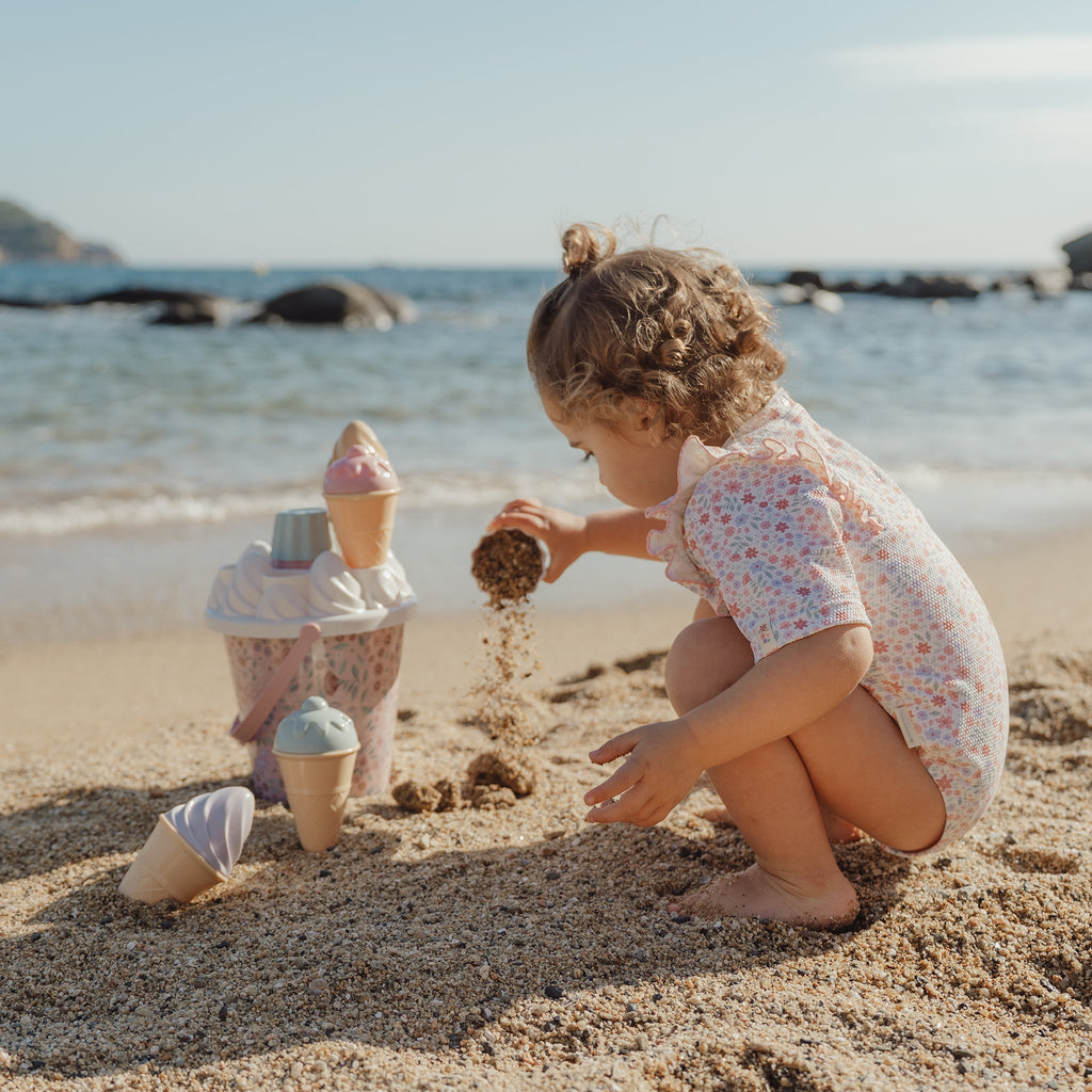 LITTLE DUTCH. Σετ κουβαδάκια παραλίας Ice Cream Dreamy Mermaid Ροζ