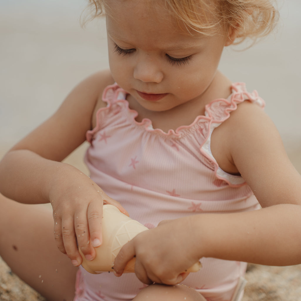 LITTLE DUTCH. Σετ κουβαδάκια παραλίας Ice Cream Dreamy Mermaid Ροζ