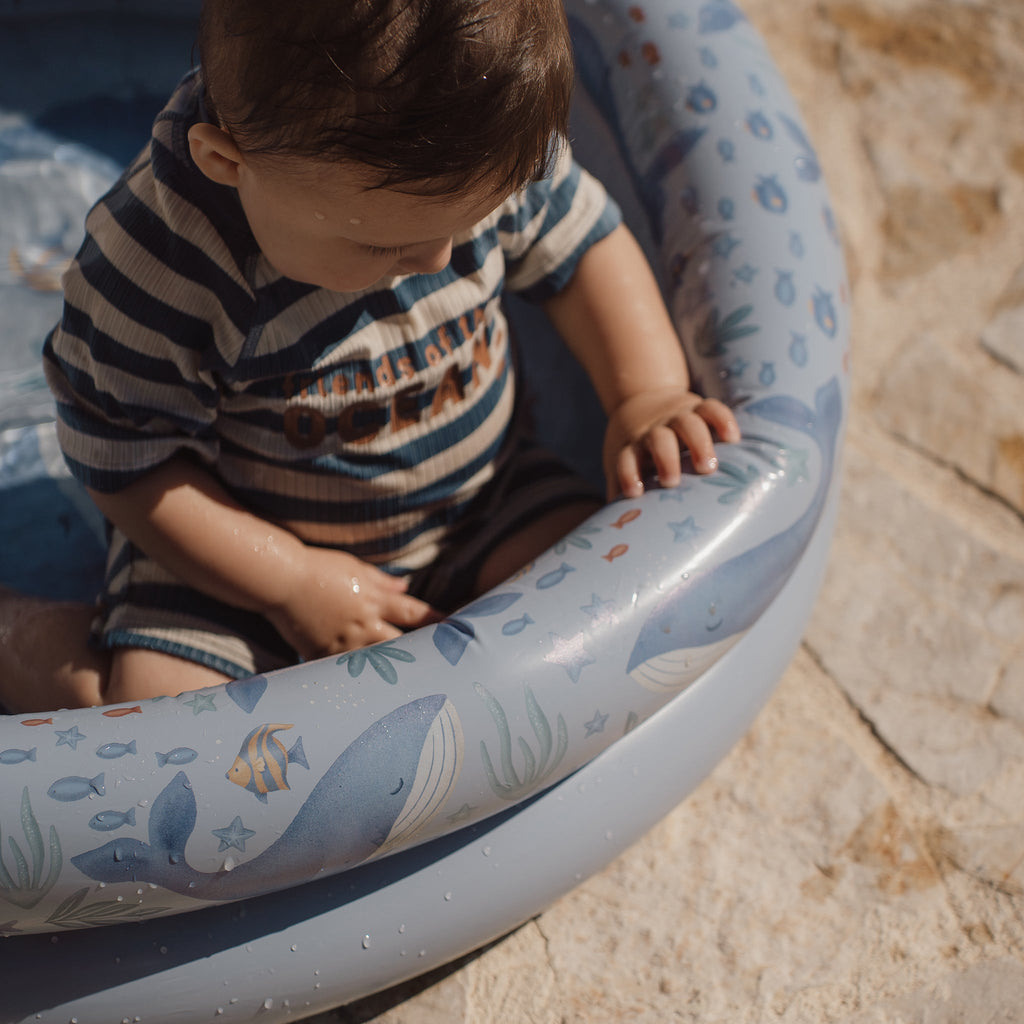 LITTLE DUTCH. Φουσκωτή πισίνα με ουρά φάλαινας Ocean World 80εκ.