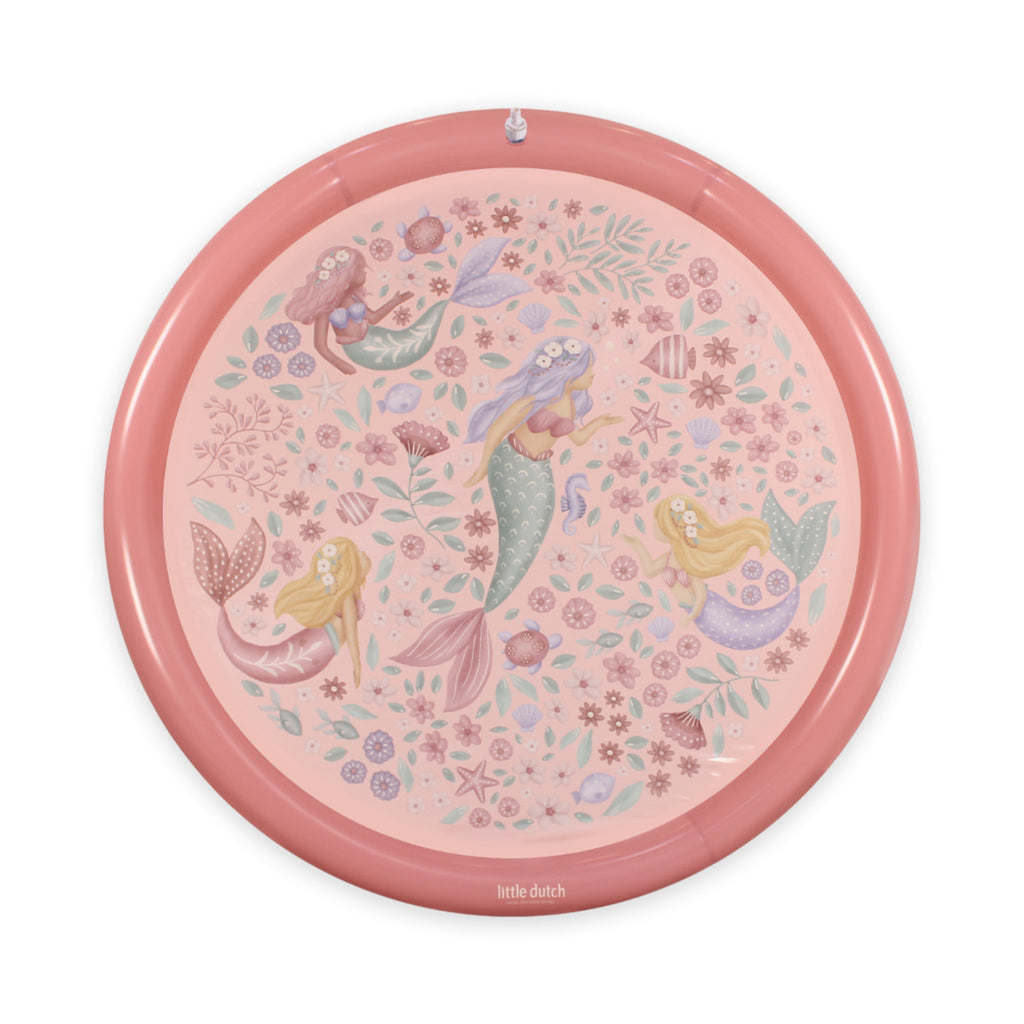 LITTLE DUTCH. Φουσκωτό στρώμα παιχνιδιού Sprinkler Dreamy Mermaid Ροζ 150 εκ.