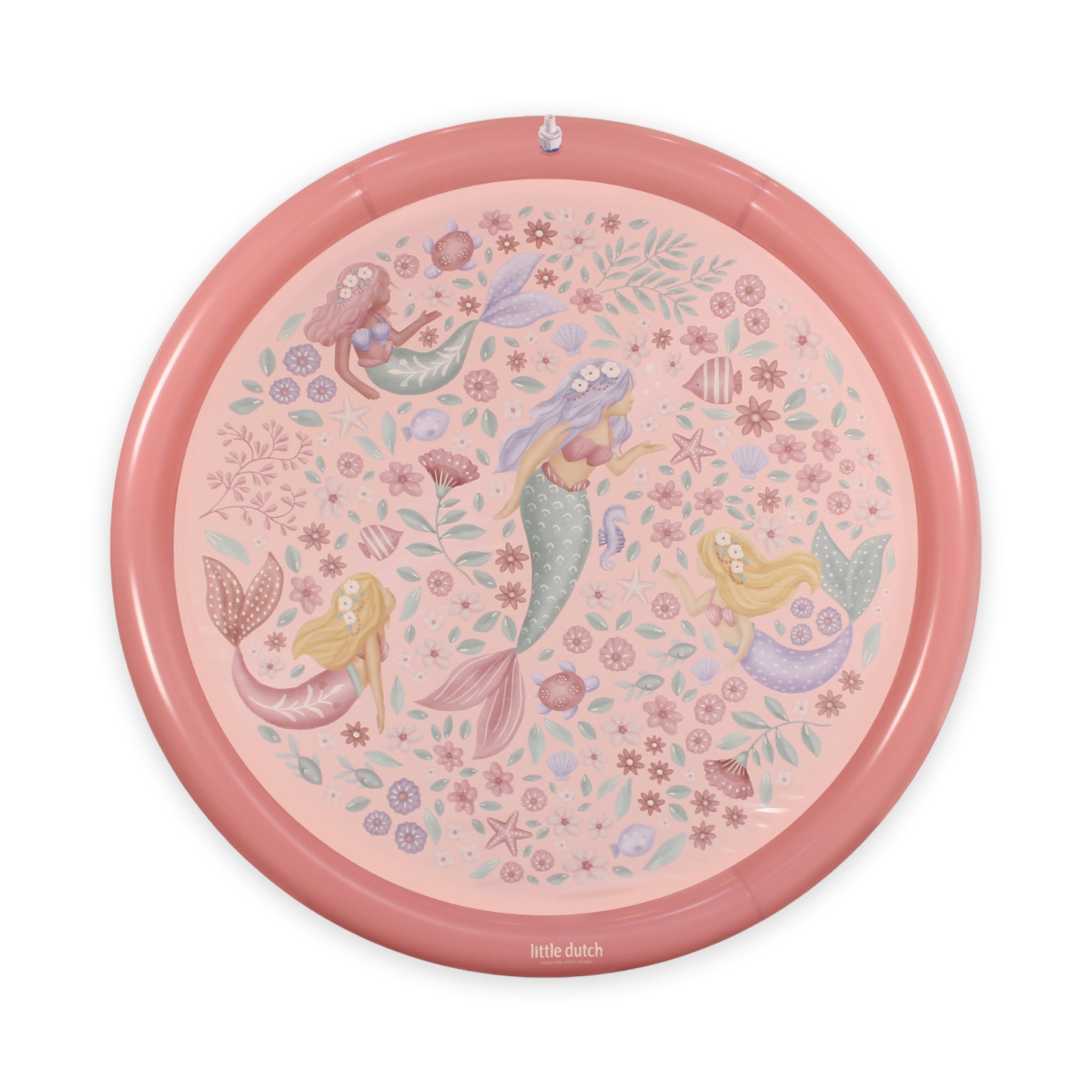 LITTLE DUTCH. Φουσκωτό στρώμα παιχνιδιού Sprinkler Dreamy Mermaid Ροζ 150 εκ.
