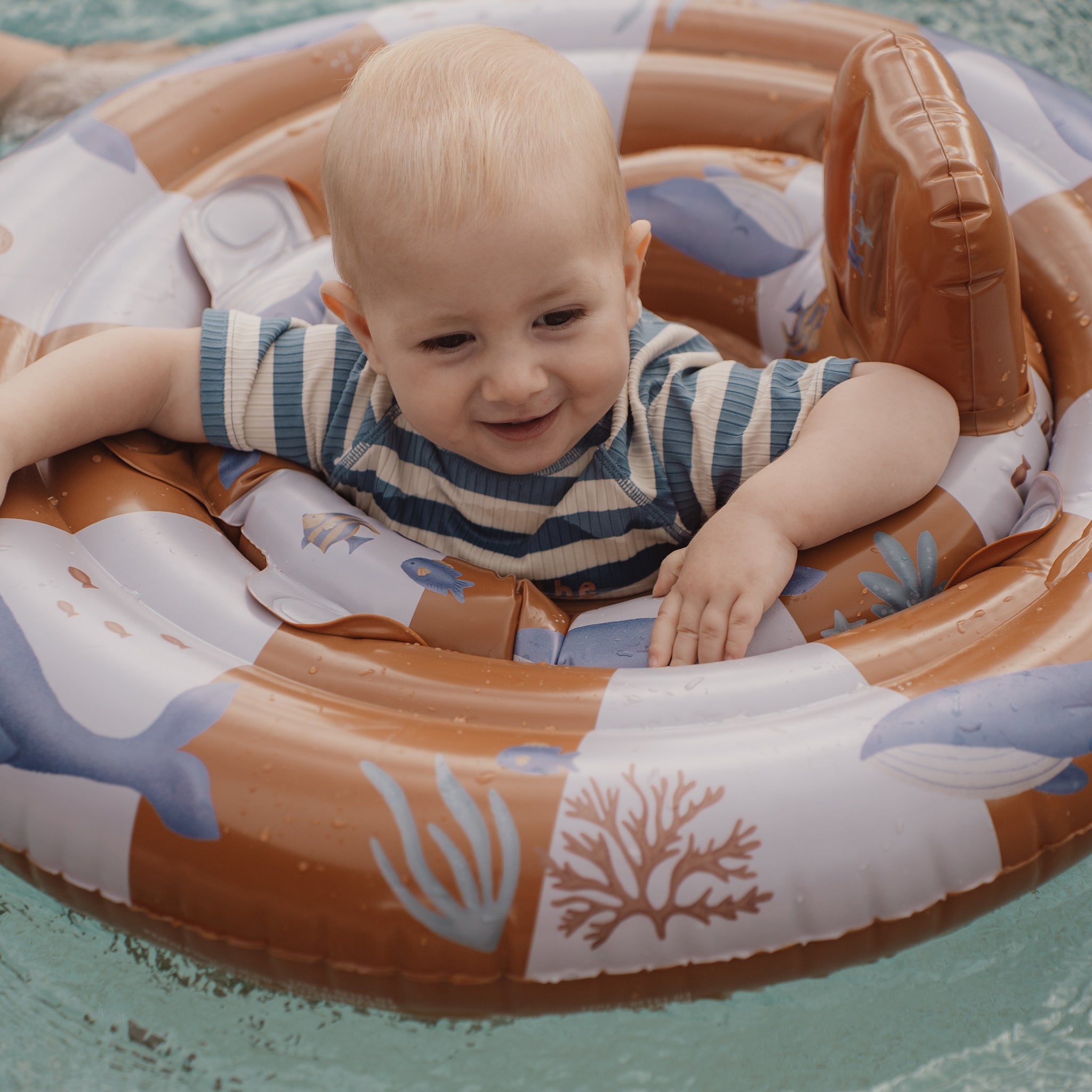 LITTLE DUTCH. Βρεφικό σωσίβιο Ocean World Μπλε