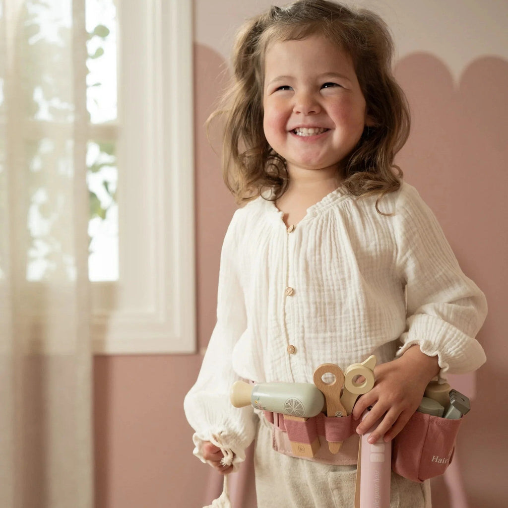 LITTLE DUTCH. Σετ κομμωτικής με ζώνη και ξύλινα αξεσουάρ FSC