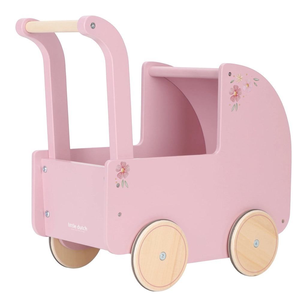 LITTLE DUTCH. Ξύλινο βρεφικό καρότσι για κούκλες FSC