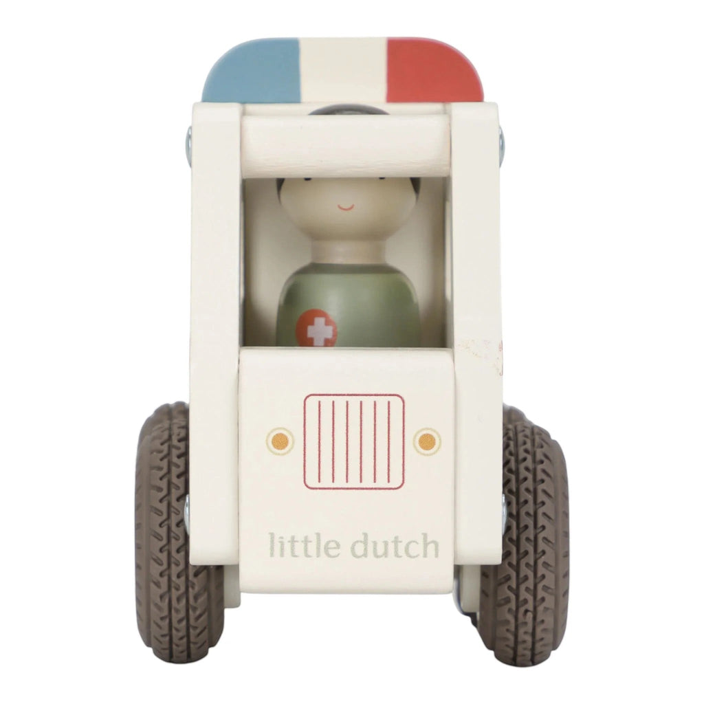 LITTLE DUTCH. Ξύλινο ασθενοφόρο FSC