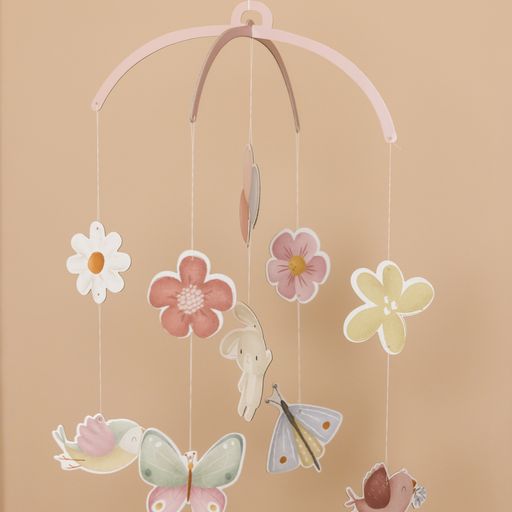 LITTLE DUTCH. Χαρτονένιο μόμπιλε Flowers &amp; Butterflies FSC