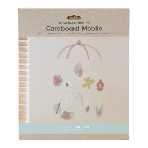 LITTLE DUTCH. Χαρτονένιο μόμπιλε Flowers &amp; Butterflies FSC