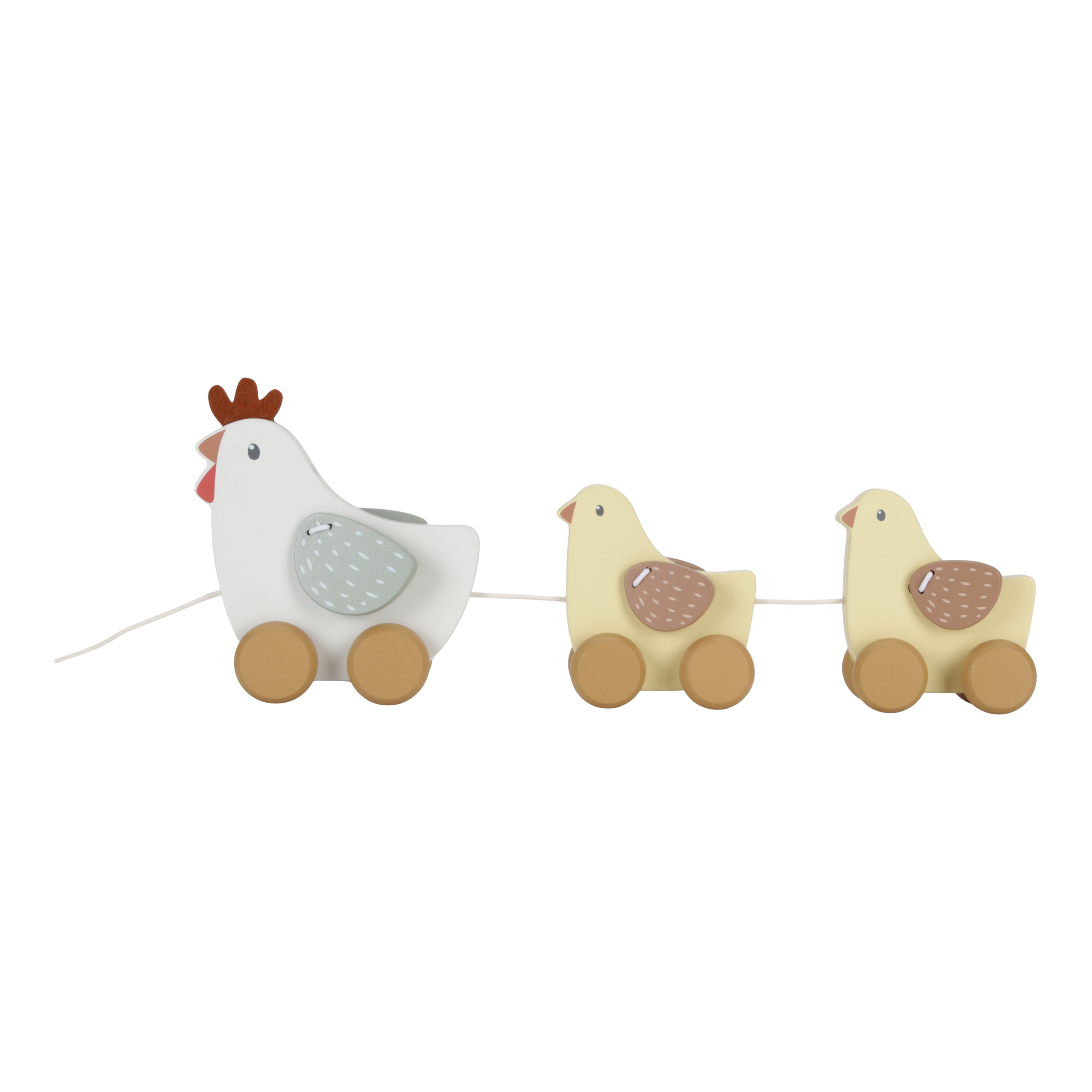 LITTLE DUTCH. Ξύλινη τρεχαλίτσα κοτοπουλάκια Little Farm FSC