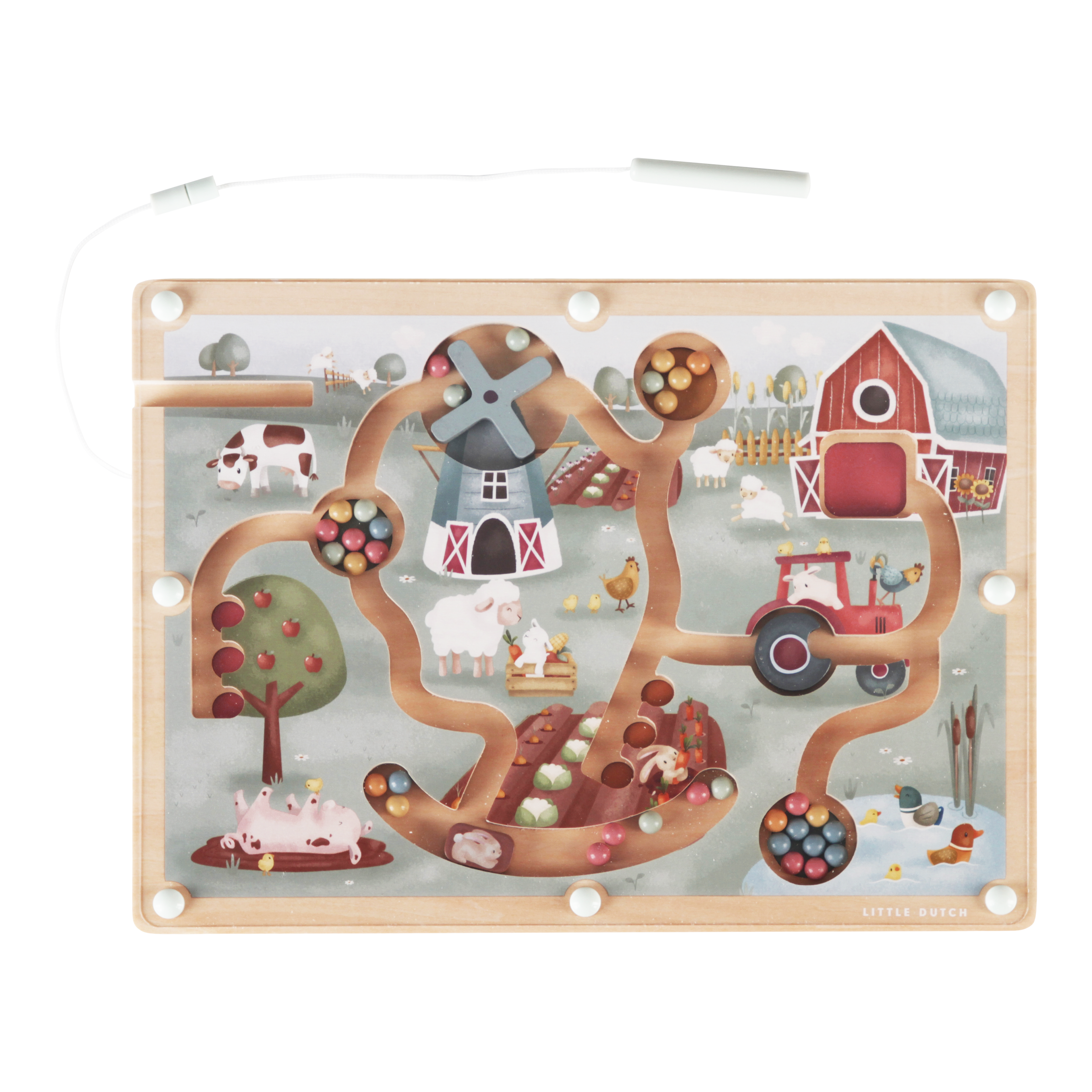 LITTLE DUTCH. Μαγνητικός λαβύρινθος Little Farm FSC