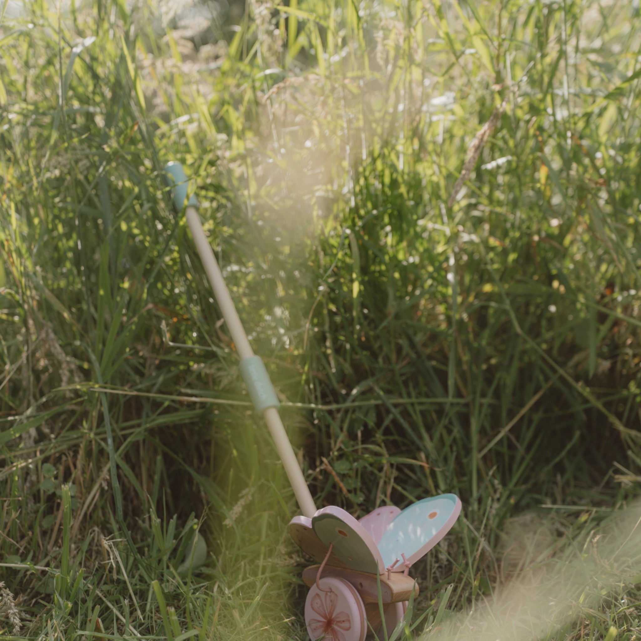 LITTLE DUTCH. Ξύλινη τρεχαλίτσα πεταλούδα με κοντάρι Fairy Garden FSC