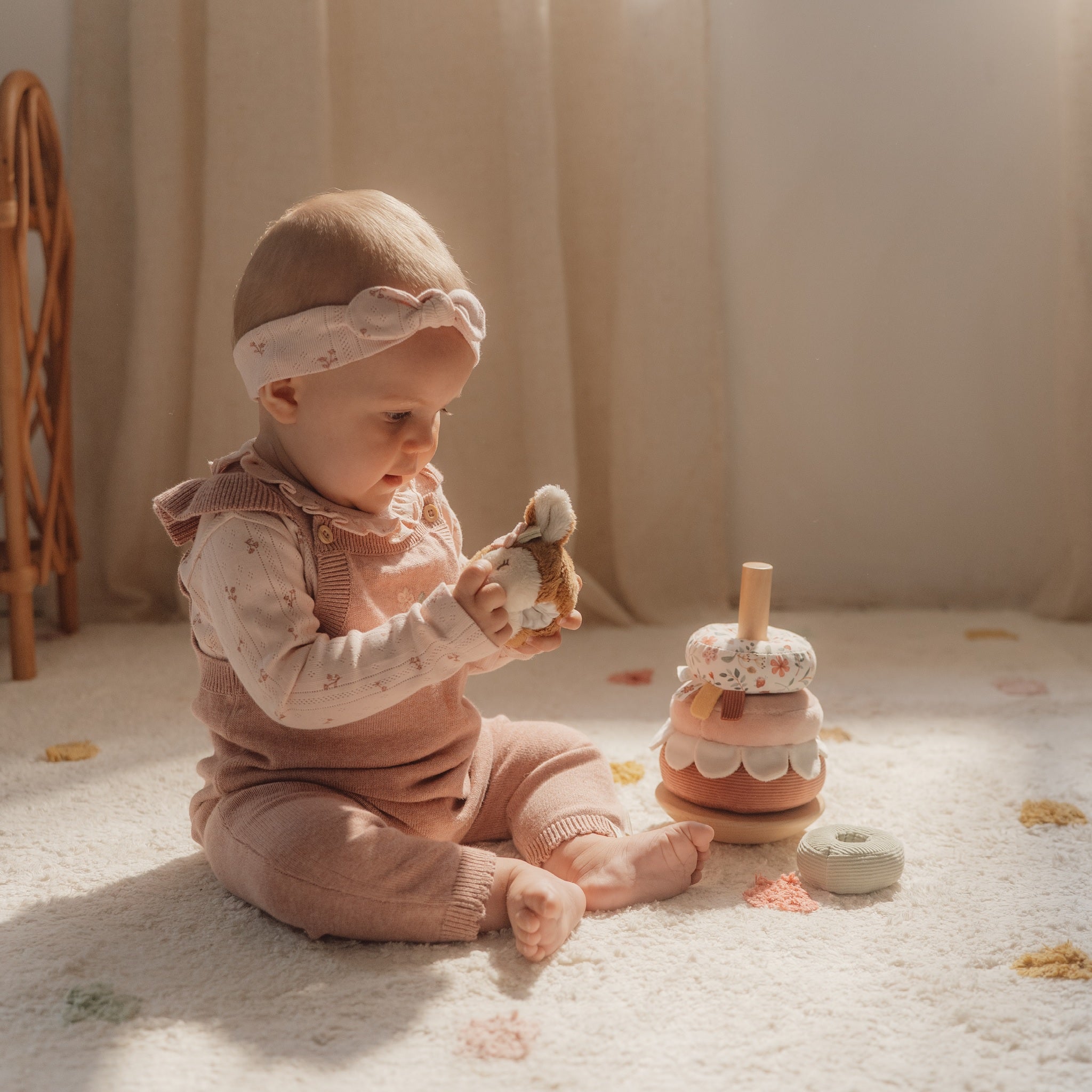LITTLE DUTCH. Πυραμίδα ταξινόμησης &amp; ταλάντωσης Fairy Garden FSC