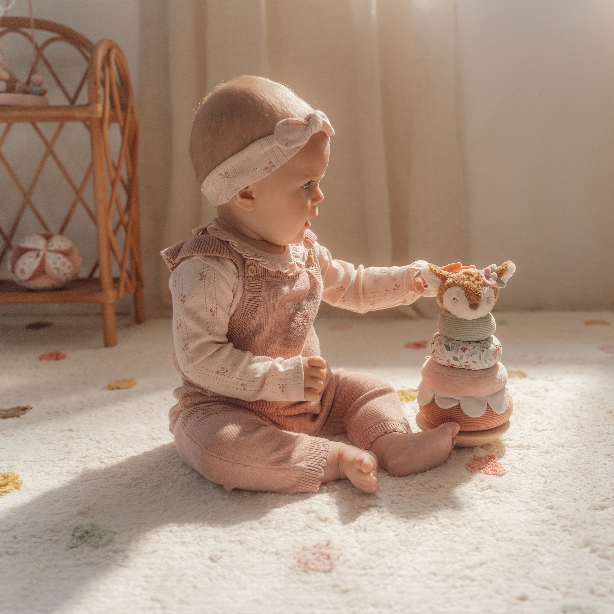 LITTLE DUTCH. Πυραμίδα ταξινόμησης &amp; ταλάντωσης Fairy Garden FSC